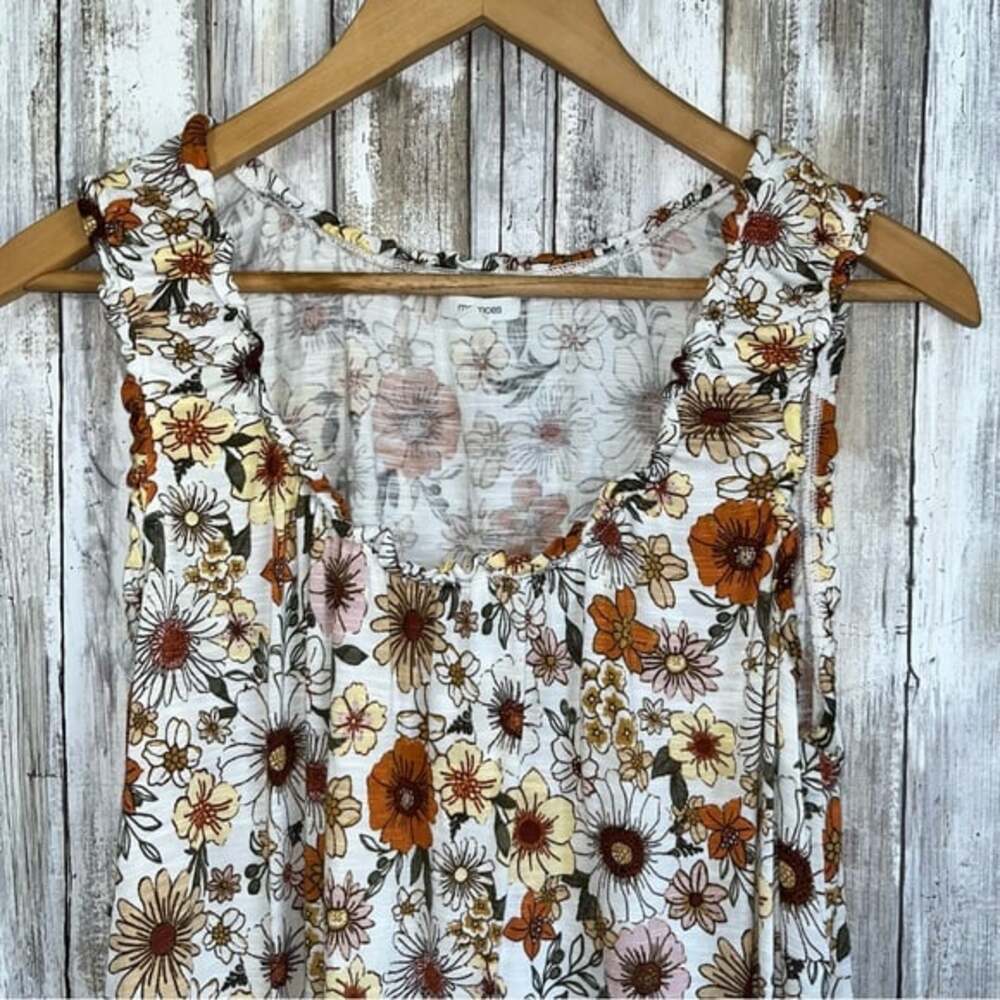 Maurices Floral Ruffle Trim Tank - Picture 4 of 6